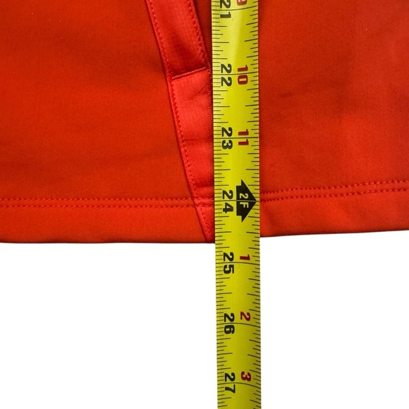 Athleta Orange Red Verbier Jacket Hooded Full Zip Sporty Athletic Soft Shell S - Picture 4 of 6